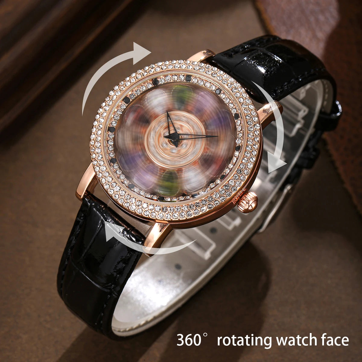 New Women's Watch - Elegant, Fashionable, and Trendy - Rotating Colorful Dial, a Surprise Gift for Her on Black Friday/Double 11