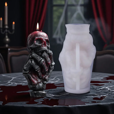 Skeleton Bone Hand Candle Molds Scented Candles Soap Party Gifts Making Silicone Mould DIY Halloween Skull Hand Resin Crafts