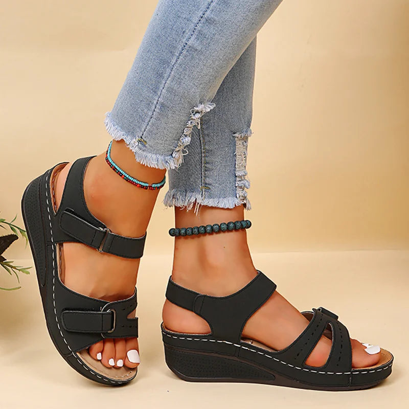 Women Shoes Sandals Summer Soft Women's Sandals Beach Sandals For Women Wedge Women's Shoes Elegant Female Sandal Women Footwear