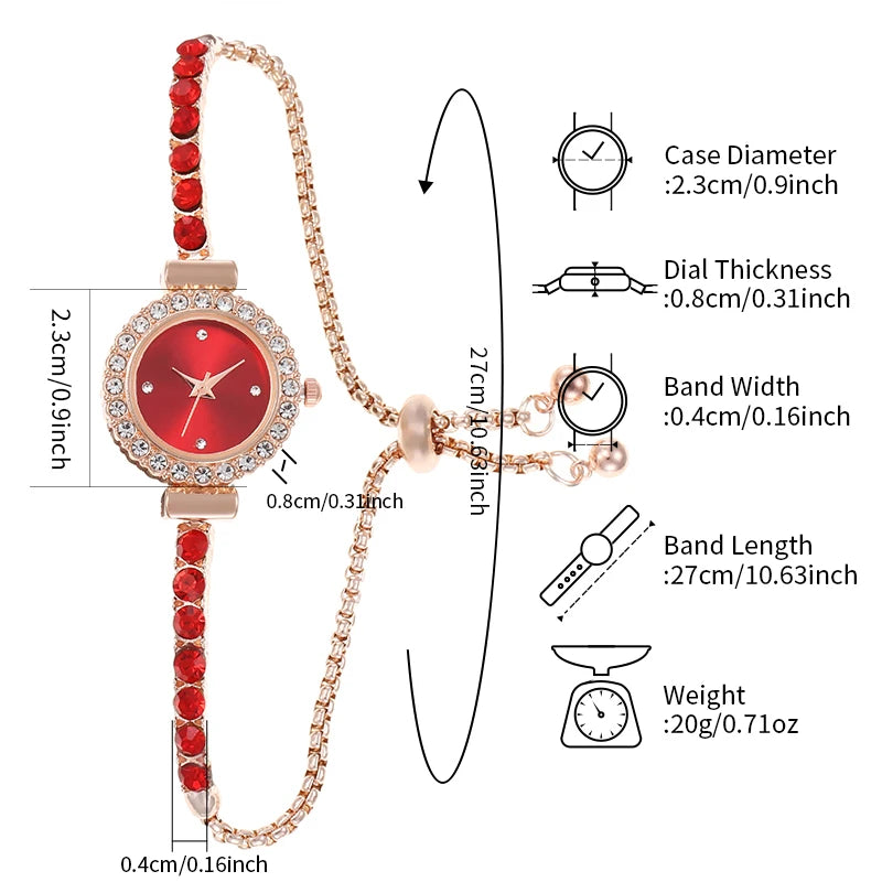 Women's Watches Fashion Exquisite Small Dial Bracelet Analog Quartz Watch（Box Not Included ）