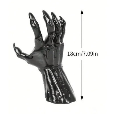 Wall Mounted Creepy Hands with Lighted Candles, Spooky Halloween Decoration, Gothic Hanging Wall Art for Home