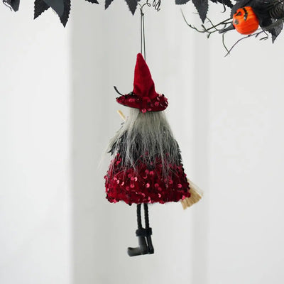 Witch Decor Witch-themed Halloween Ornament Spooky Halloween Witch Hanging Decorations for Garden Spooky Haunted House Decor
