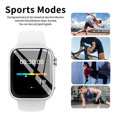 Smart Watch with 2.01-Inch HD Display – Wireless Calling/Dialing, Alarm/Message Notifications, Fitness Tracking, Music Control.