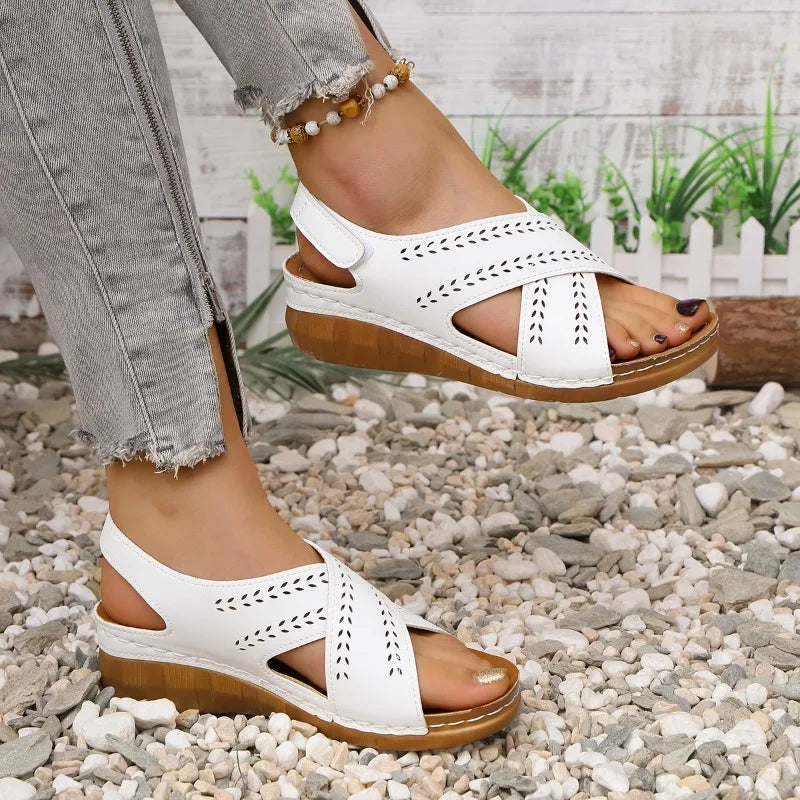 Women's Sandals 2025 Summer New Open-toed Platform Sandals Outdoor Leisure Commuter Office Women's High-heeled Sandals
