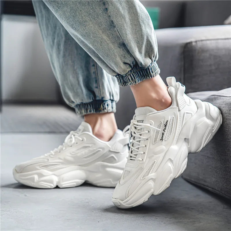 Men's Sneakers 2024 New Breathable Comfortable Trends Casual Shoes Outdoor Platform Versatile Lightweight Anti Slip Running Shoe
