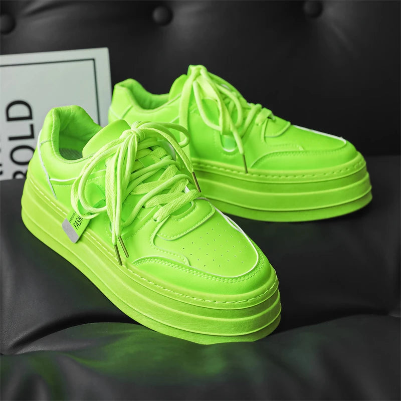 Men's Sneakers, 2025 Autumn New Thick-soled Fashionable and Versatile Sneakers, Breathable and Comfortable Casual Sports Shoes