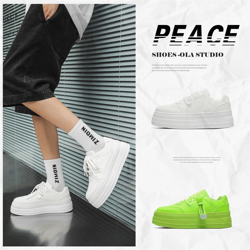 Men's Sneakers, 2025 Autumn New Thick-soled Fashionable and Versatile Sneakers, Breathable and Comfortable Casual Sports Shoes