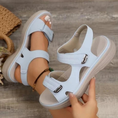 2025 New Summer Sandals Travel Women Shoes New Sandal Sole Durable Sandal Ladies Outdoor Beach Slippers Platform Sandals