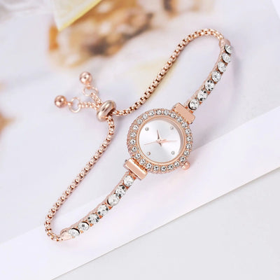 Women's Watches Fashion Exquisite Small Dial Bracelet Analog Quartz Watch（Box Not Included ）