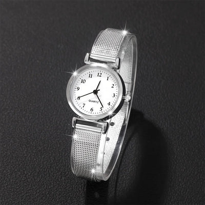 Women Fashion Watch Casual Bracelet Watches Set Ladies Simple Dial Quartz Wristwatches Dress Clock Montre Femme