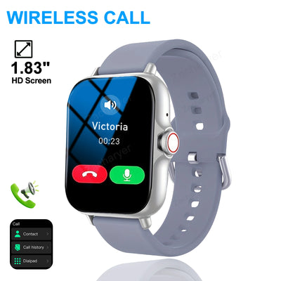 Smart watch, wireless calling /dial, Various APP Reminders,Suitable for men and women, sports watches，for iPhone/Andriod