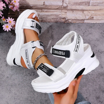 Women Sandals 2025 New Summer Platform Wedge Shoes Casual Heightening Slope with Shoes for Women High Heels Beach Sports Sandals