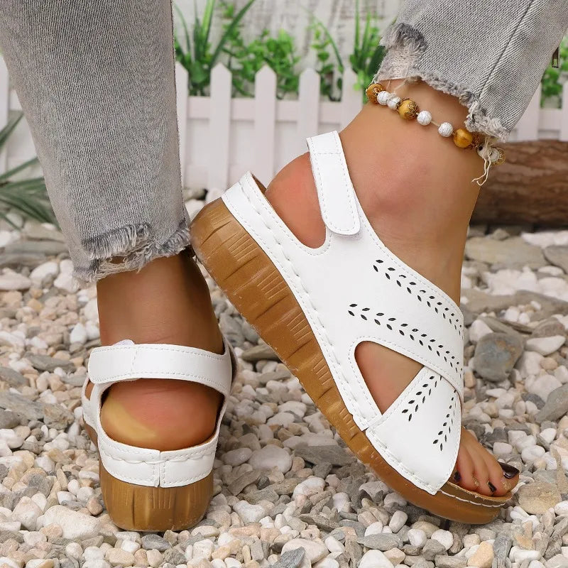 Women's Sandals 2025 Summer New Open-toed Platform Sandals Outdoor Leisure Commuter Office Women's High-heeled Sandals
