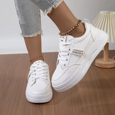 Super Comfortable White Sneakers for Women2025Spring and summer new versatile soft-soled sports sneakers casual shoes