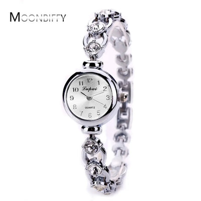 Women Watches 2025 Luxury Brands Stainless Steel Crystal Bracelet Wrist Watch Fashion Ladies Dress Reloj Mujer Montre Femme