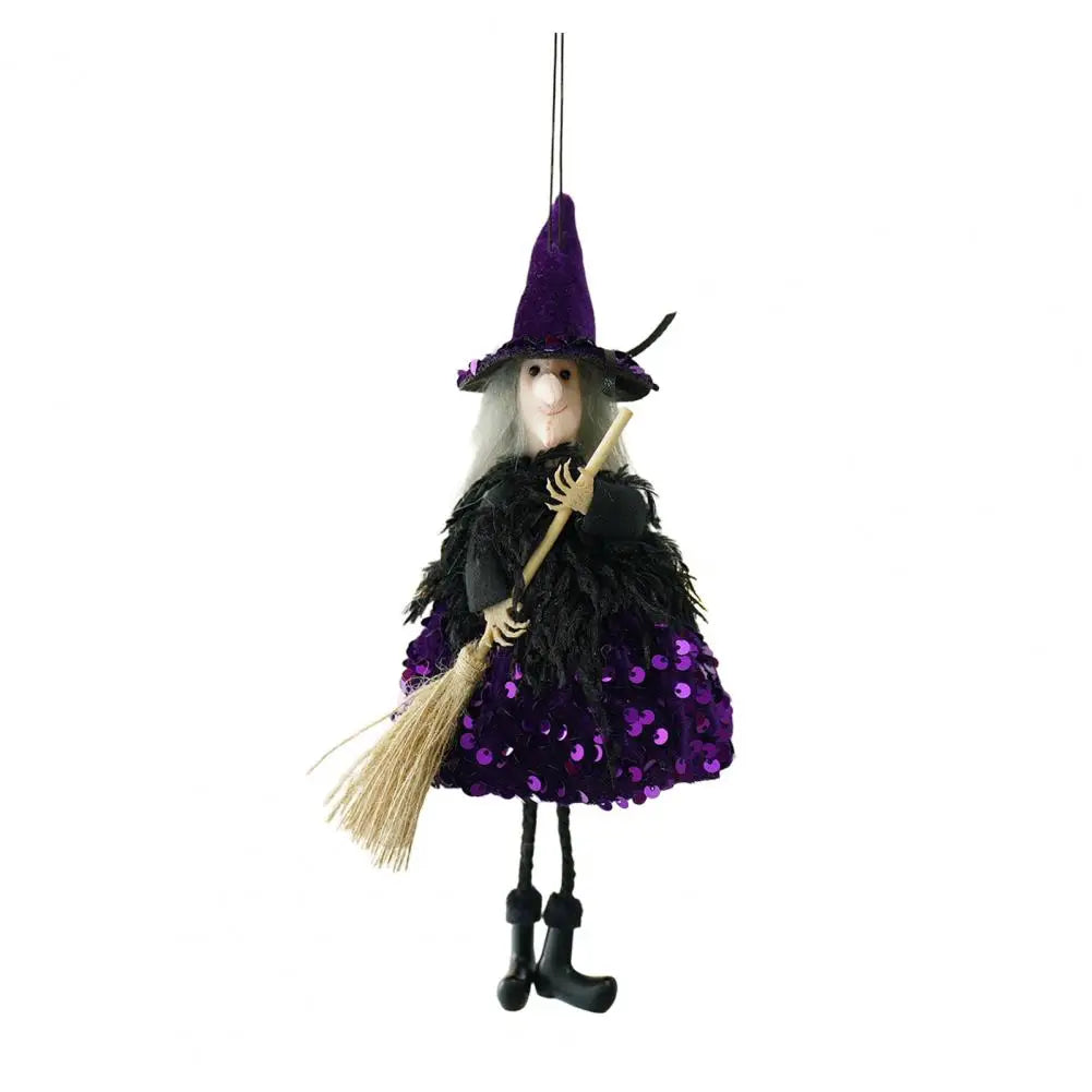 Witch Decor Witch-themed Halloween Ornament Spooky Halloween Witch Hanging Decorations for Garden Spooky Haunted House Decor