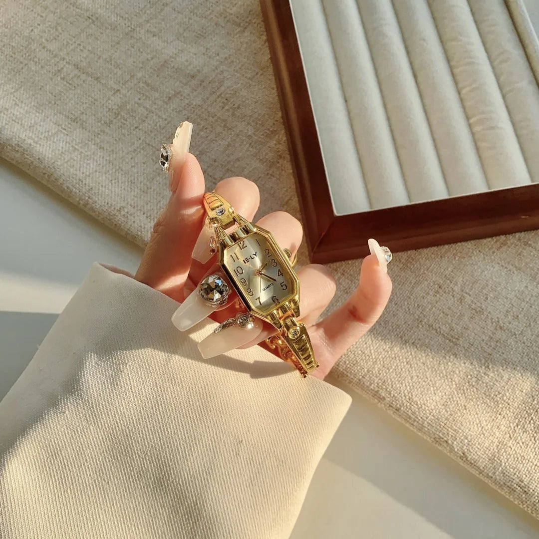 Women Watches Top Brand Luxury Wristwatches Ladies Fashion Gold  Bracelet Watch Female Elegant Clock Women montre femme