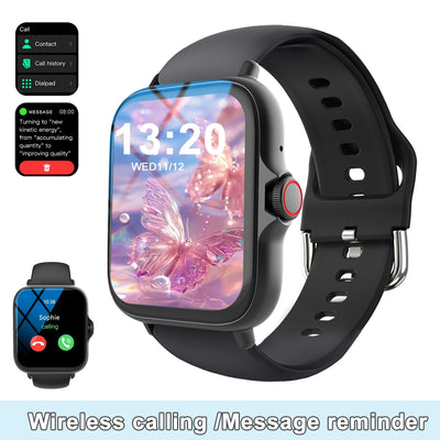 Smart watch, wireless calling /dial, Various APP Reminders,Suitable for men and women, sports watches，for iPhone/Andriod