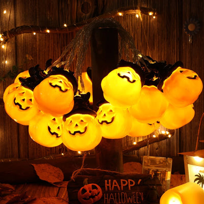 LED Halloween Magic Cap Pumpkin Lantern String Easter Bar Party Decoration Lights