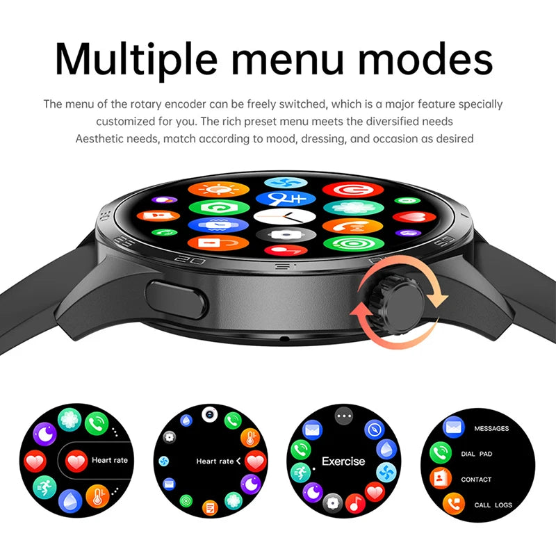 Smart Watch 5 Pro GPS NFC Smartwatch Men 360*360 AMOLED Screen Heart Rate Monitor Bluetooth Call IP67 Waterproof Men Smartwatch