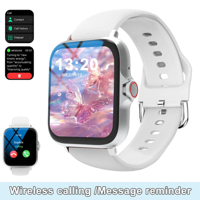 Smart watch, wireless calling /dial, Various APP Reminders,Suitable for men and women, sports watches，for iPhone/Andriod