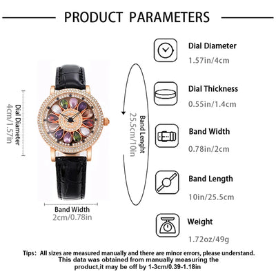 New Women's Watch - Elegant, Fashionable, and Trendy - Rotating Colorful Dial, a Surprise Gift for Her on Black Friday/Double 11