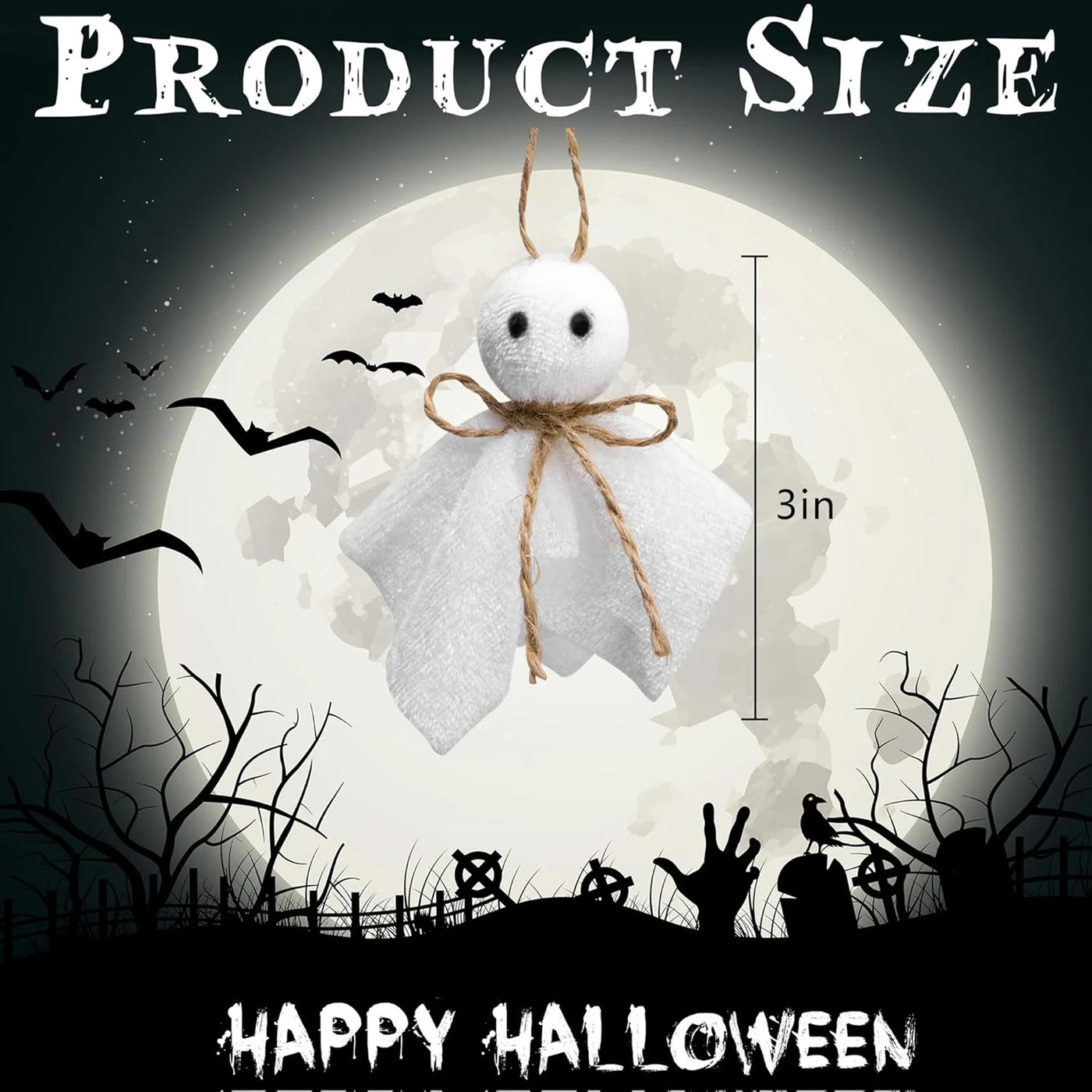 Halloween Ghost Hanging Decorations Spooky Indoor Outdoor Decor for Party Home Garden Scary Atmosphere Decoration