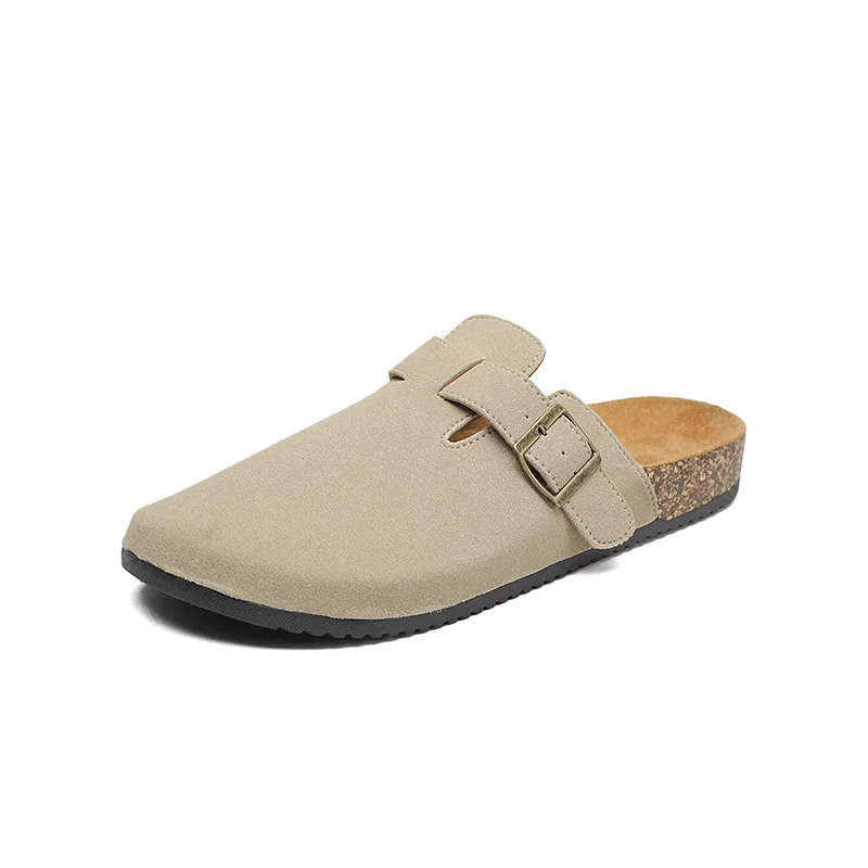 Fashion Men Mules Shoe with Arch Support Birkens Mens Shoes Men's Suede Sandals Retro Cork Clogs Unisex Classic