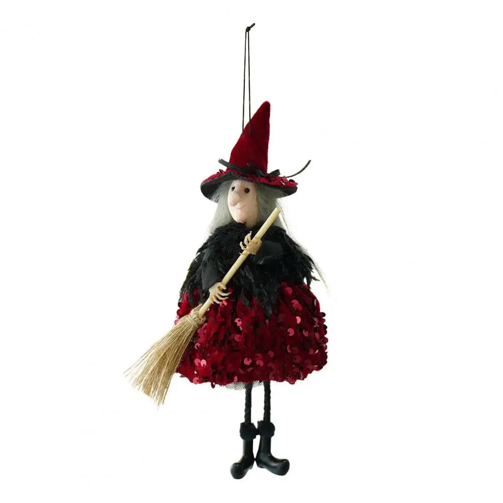 Witch Decor Witch-themed Halloween Ornament Spooky Halloween Witch Hanging Decorations for Garden Spooky Haunted House Decor