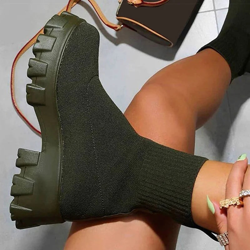 Women's Sneaker Fashion Platform Sneakers For Women's Sports Shoes With Heels Casual Zapatillas Mujer White Shoes Woman Footwear