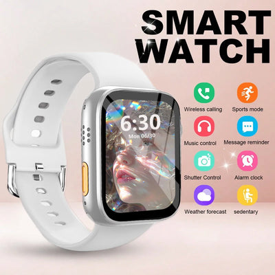 Smart Watch with 2.01-Inch HD Display – Wireless Calling/Dialing, Alarm/Message Notifications, Fitness Tracking, Music Control.
