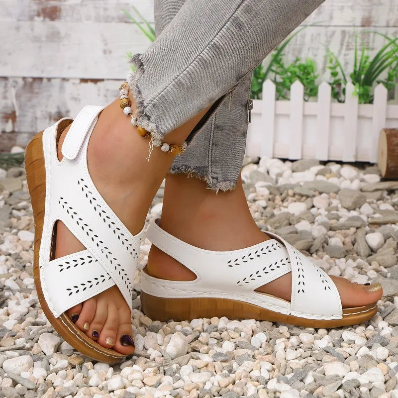 Women's Sandals 2025 Summer New Open-toed Platform Sandals Outdoor Leisure Commuter Office Women's High-heeled Sandals