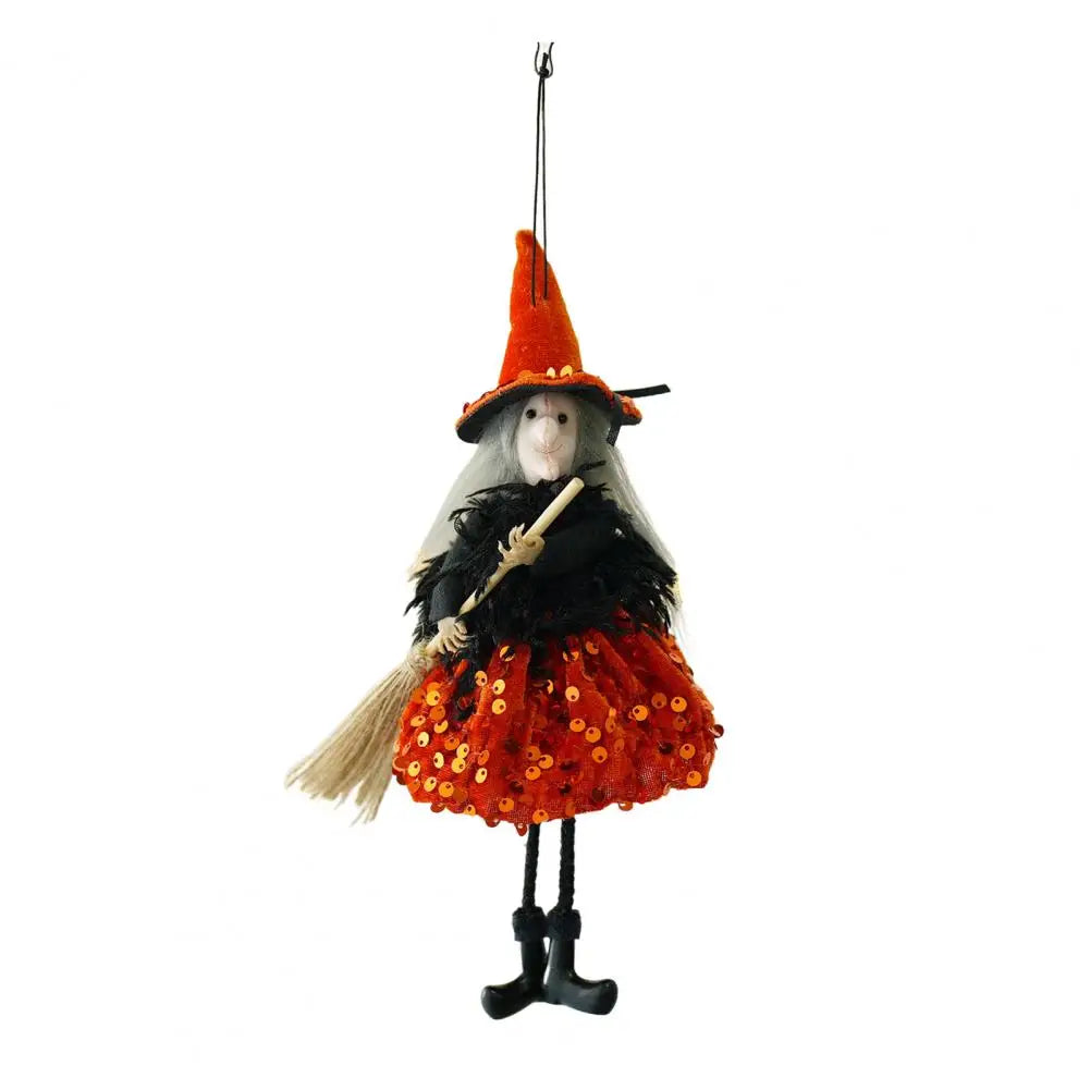 Witch Decor Witch-themed Halloween Ornament Spooky Halloween Witch Hanging Decorations for Garden Spooky Haunted House Decor