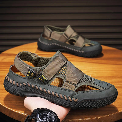 Men Summer Sandal Outdoor Casual Sandals for Men 2024 New Comfortable Trekking Hiking Sandals Beach Sandals Breathable Shoes