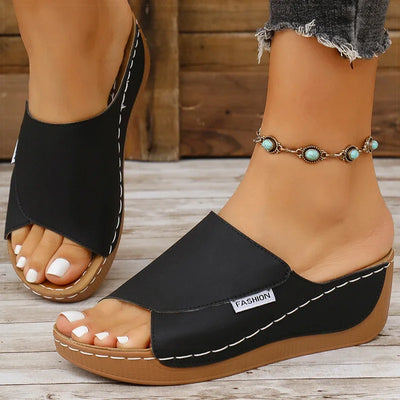 Women's Sandals Women Heels Sandals For Summer Shoes Woman Casual Wedgdes Heeled Sandalias De Mujer Slippers Summer Footwear